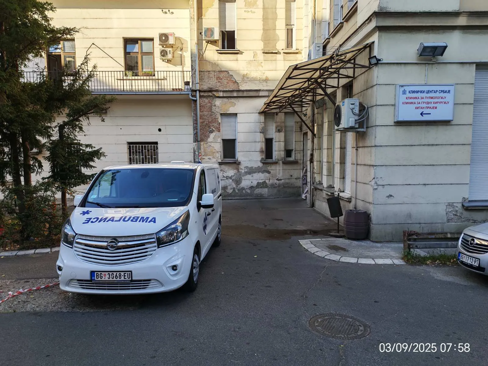 sanitetski prevoz KBC Beograd pulmologija
